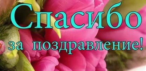 Большое Спасибо За Поздравления Бесплатно