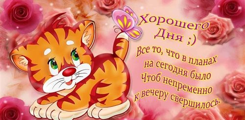 Картинки С Поздравлением Доброго Дня Пожелания