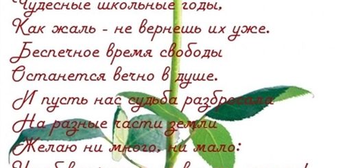 Поздравление Однокласснице Своими Словами