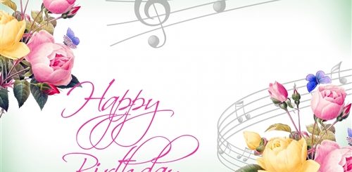 День Рождения Поздравления С Музыкой Цветов