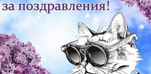 Гифки Благодарю За Поздравление