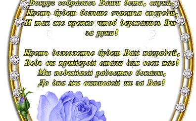 Изумрудная Свадьба Поздравления От Детей
