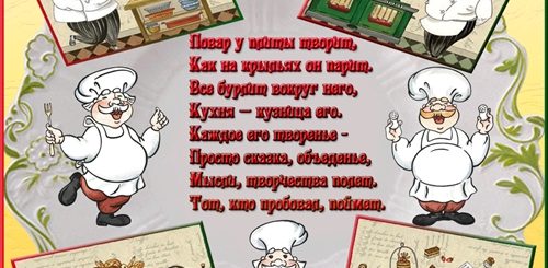 Поздравление Коллеге Повару