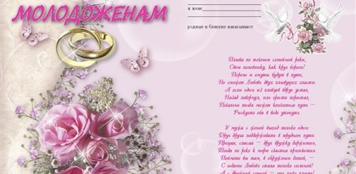 Поздравление На Свадьбу Родственникам Жениха