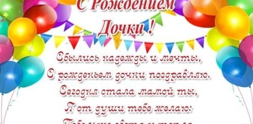 Поздравления Дочери С Днем Рождения Сыночка