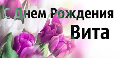 Поздравления С Днем Рождения Вита Картинки