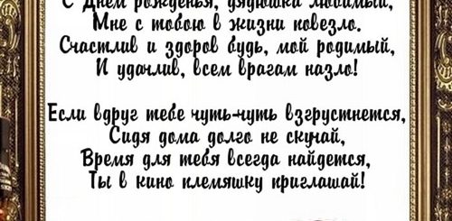 Смешные Поздравления Дяде От Племянницы